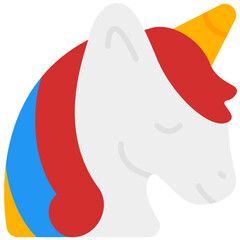 unicorn flat icon
