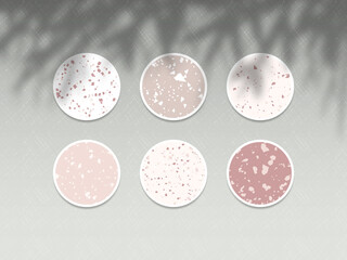 Highlight story cover. Terrazzo abstract design