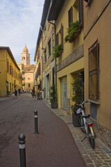 Architecture of Old Town of Rimini, Italy