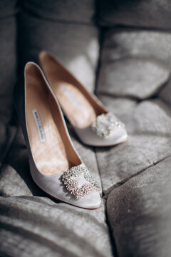 Manolo Blahnik Haute Couture Bride Designer Shoes