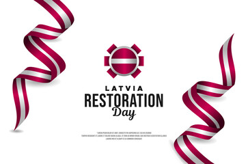 Latvia Restoration Day Vector Design