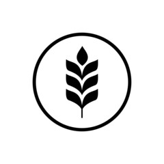 wheat icon vector silhouette style