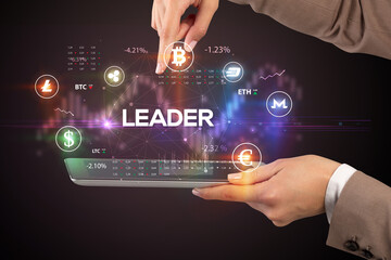 Close-up of a touchscreen with inscription