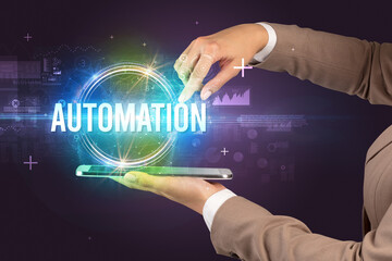 Close-up of a touchscreen, new tech concept