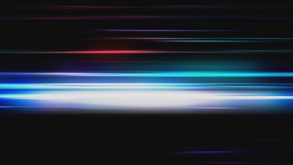 Colored Motion Glow Shiny Neon Lines Screen Abstract Background