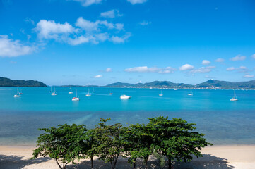 Landscape of Phuket sea beach on Thailand.