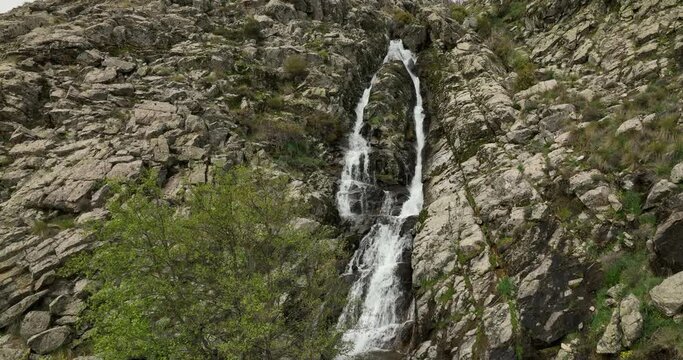 Gorgeous waterfall in Valle del Jerte, Spain