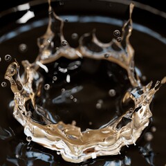 Water Crown Splash Close Up Cosmetic Makeup Beverage Drink