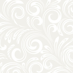 Vector elegant background with curves floral shapes