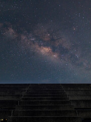 stairs and the milky way