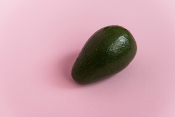 Avocado on a pink background
