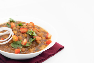 Punjabi Chhole Also Known As Chhola Masala Sabji Amritsari Chole Sabzi Masaledar Chana Chola Or Chickpeas Veg Curry Is Made Of Chick Peas Onion Tomato Gravy And Masala Spices