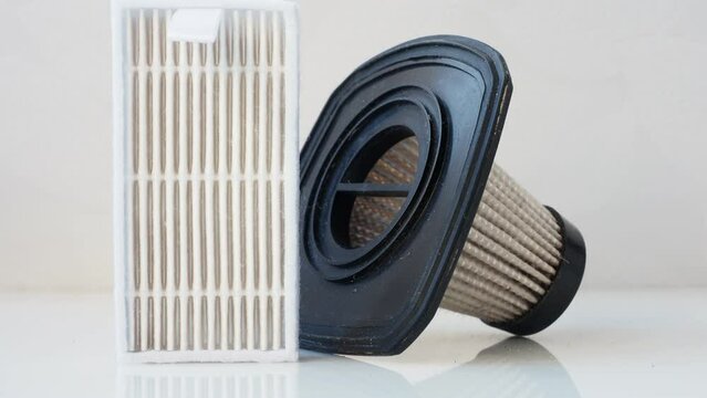 two dirty filter wacuum cleaner