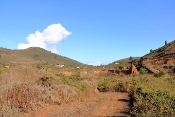 Landscape and nature photography of the gorge Masca in the Teno Mountains on the Canary Island Tenerife
