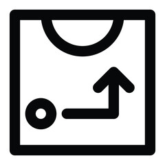 the strategy icon for basketball match or any sport