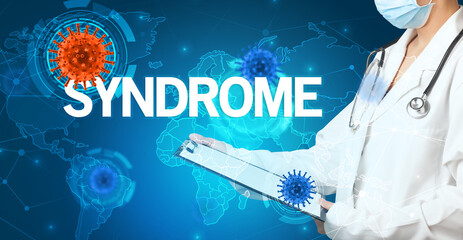 Doctor fills out medical record