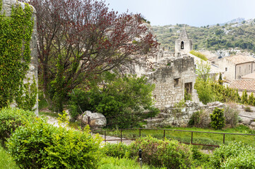 Provencal tourist village Les Baux de Provence,  Provence, France