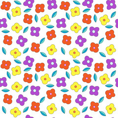 background with geometric flowers