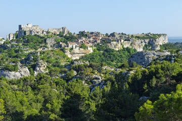 Fototapeta na wymiar Les Baux de Provence, Medieval village, Bouches du Rhone, Provence, France