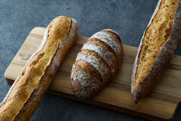 さまざまな種類のパン