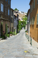 Narrow Street, Grimaud Medieval village, Var, Provence region, France