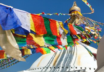 Boudha bodhnath Boudhanath stupa Kathmandu prayer flags