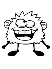 Verrücktes Monster Grimasse 