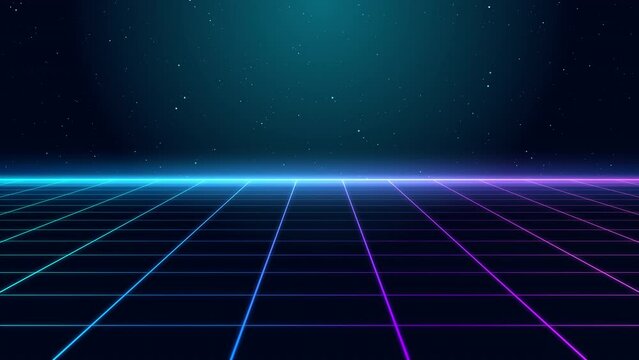 Computer graphics in the style of the 80s.