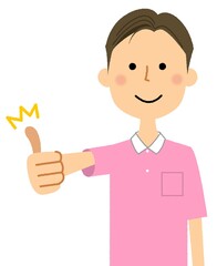 介護スタッフ　ホームペルパー　サムズアップ