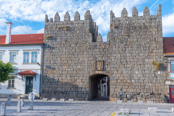 Main gate of Trancoso town in Portugal