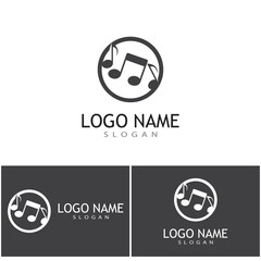 Music note Icon Vector illustration design