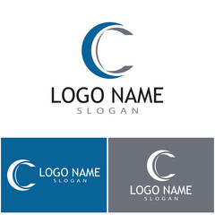 C Letter Logo Template vector icon design