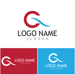 C Letter Logo Template vector icon design