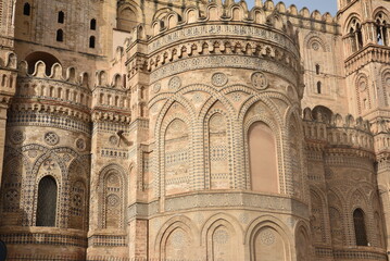 Fototapeta premium Chevet de la cathédrale à Palerme. Sicile