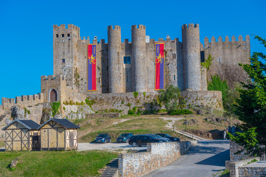 View of Obidos castle in Portugal