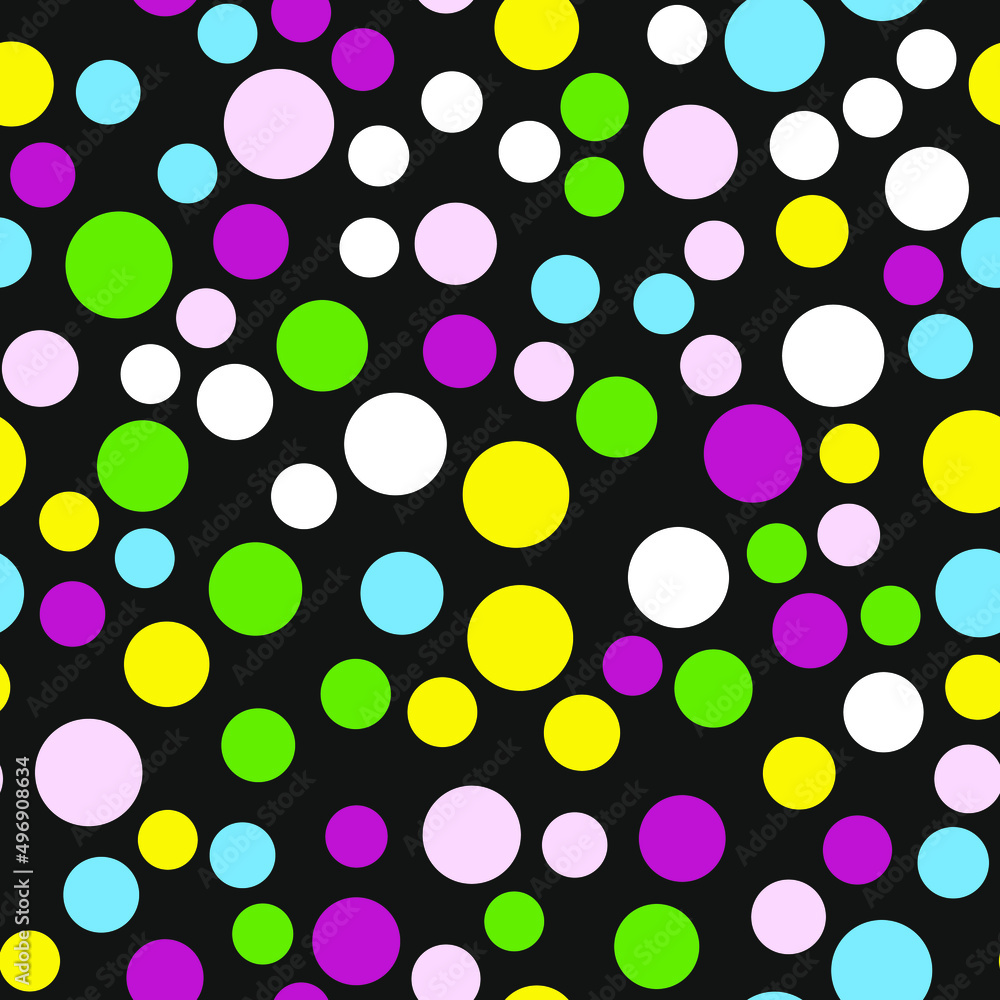 Poster simply seamless geometric pattern with circles. abstract background texture.