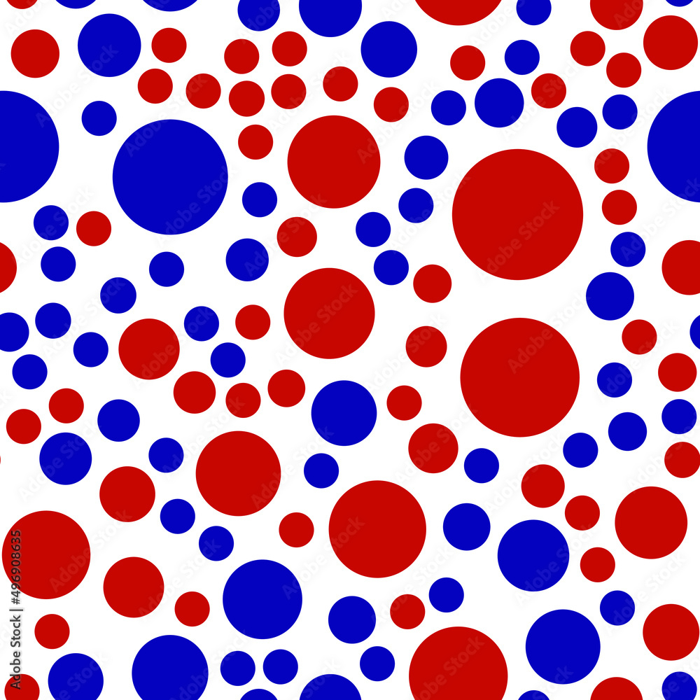 Poster simply seamless geometric pattern with circles. abstract background texture.