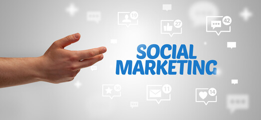 Close-Up Of Cropped Hand Pointing