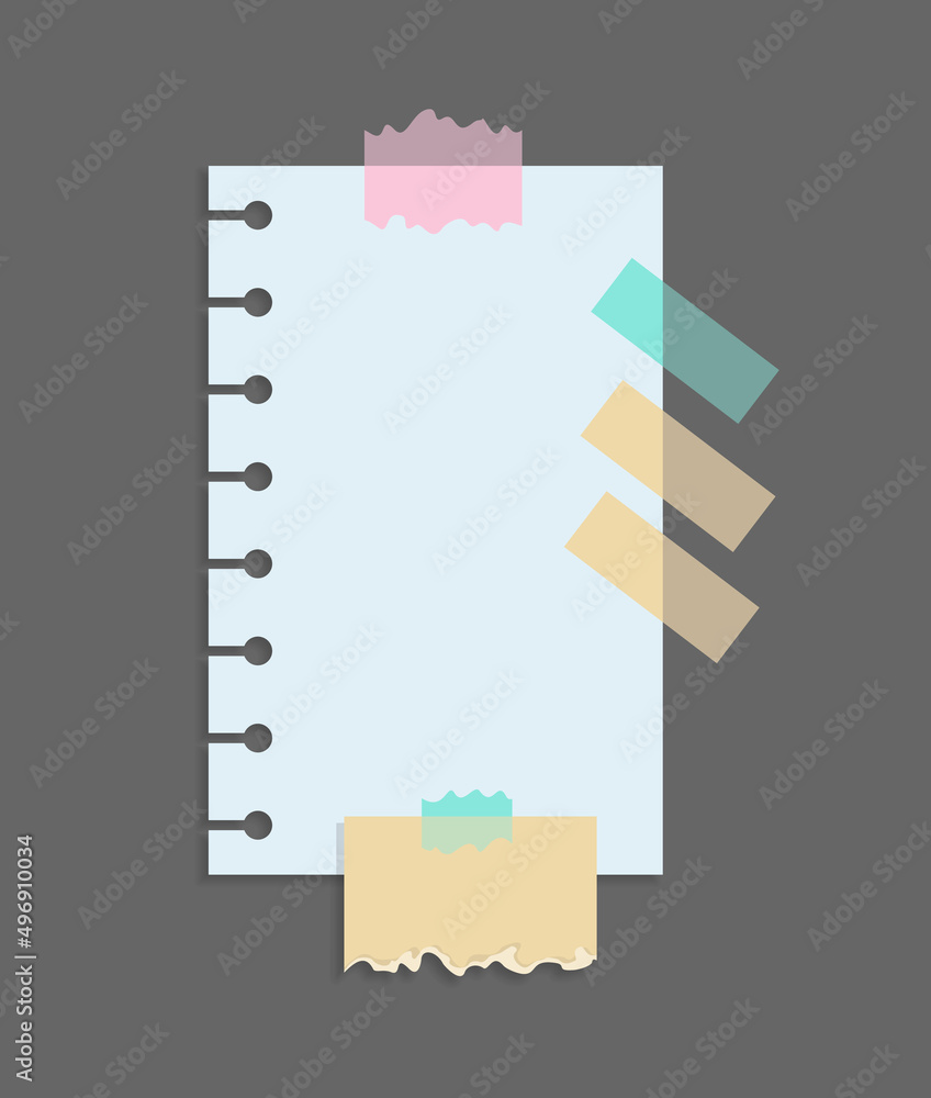 Poster paper notes stickers. place for memo messages on paper sheets. blank sticky place for to do list and