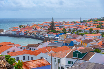 Seaside of Porto Pim neighborhood of Horta, Portugal