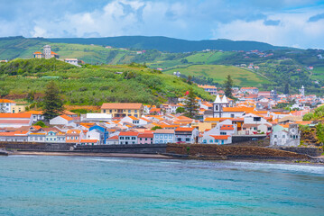 Seaside of Porto Pim neighborhood of Horta, Portugal