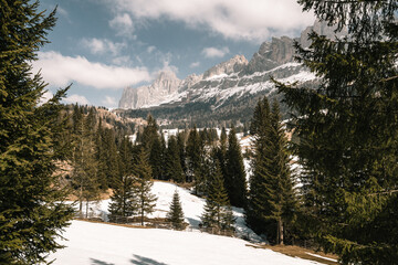 Alpenpanorama in Südtirol, Dolomiten, Italien