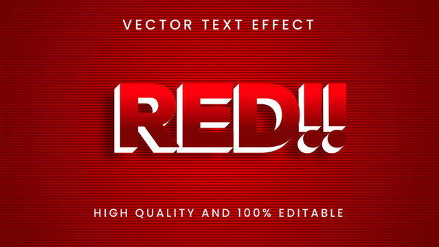 RED TEXT EFFECT