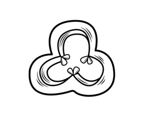 Red chili pepper slices isolated on white background. Vector illustration.