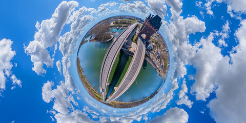 little planet nibelungen bridge and tower worms