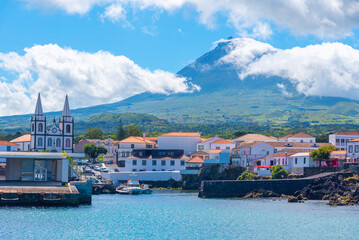 Madalena port on Pico island of the Azores, Portugal