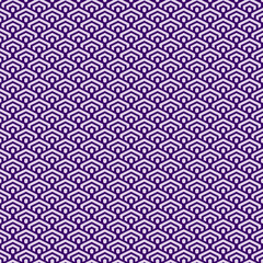 colorful simple vector pixel art mint blue magenta and deep violet seamless pattern of minimalistic geometric scaly hexagon pattern in japanese style
