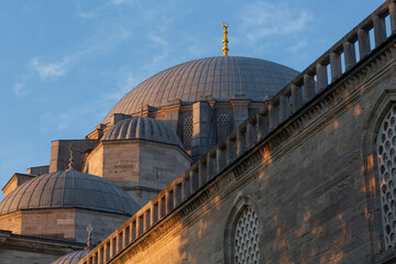beautiful Suleymaniye mosque in Istanbul, Turkey