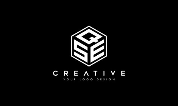 Creative SQE, QSE, ESQ, an initial logo with a vector template 
