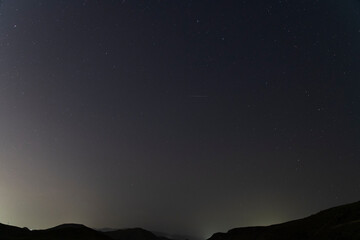 Fototapeta na wymiar Starry night sky. Astronomical background.